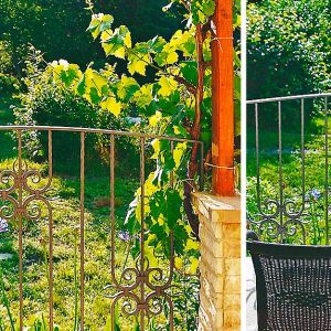 Terrassengitter im kunstschmiedeeisernen Stil