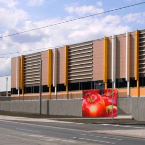 Trespa Fassade EDEKA Markt Dresden