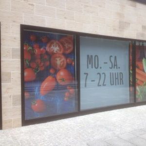 Werbebanner aus Stoffgewebe