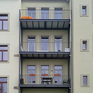 Balkone aus Metall